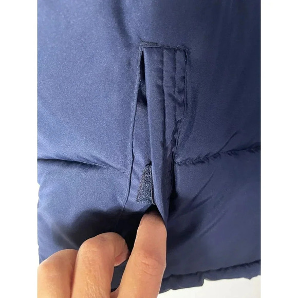 U.S Polo Assn. Boys Sleeveless Full Zip Up Mock Neck Puffer Vest Navy Blue 14/16 - Picture 2 of 6